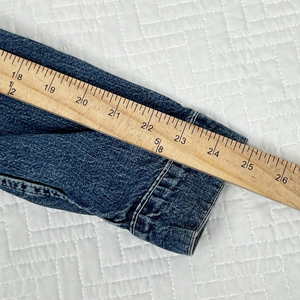 Vintage 90s Polo Jeans Co Ralph Lauren Trucker Denim Saturday Jacket Womens M - Picture 11 of 12